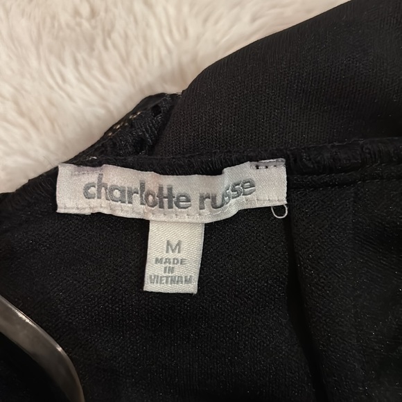 Black dress, mid length, charlotte russe, size medium - Picture 10 of 11